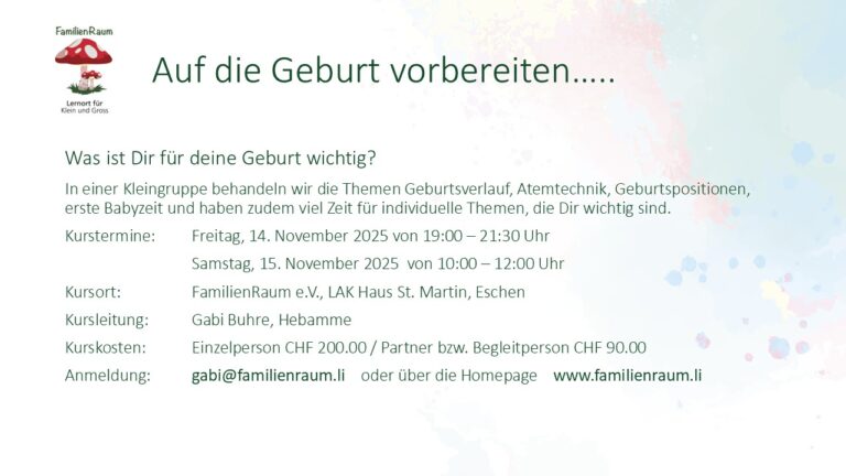 GV Craschkurs November 2025
