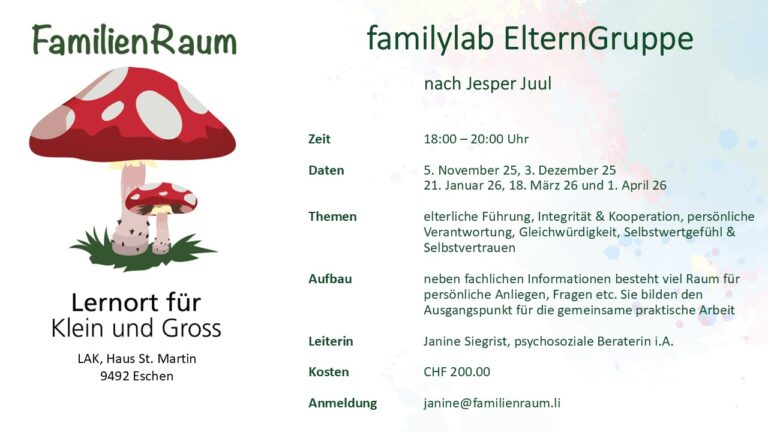 Flyer ElternGruppe ab Nov 25